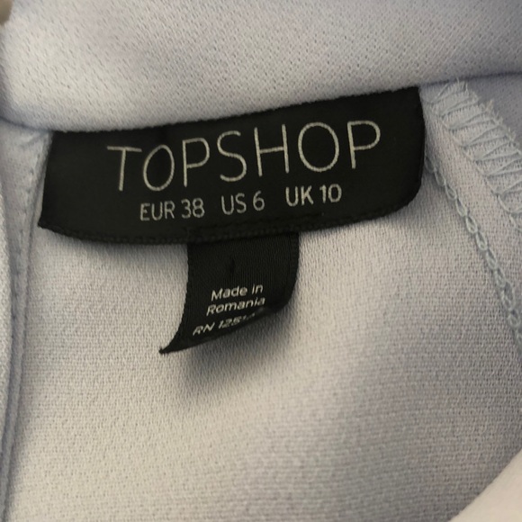 Top Shop cold shoulder blouse - size 6 - Picture 3 of 7